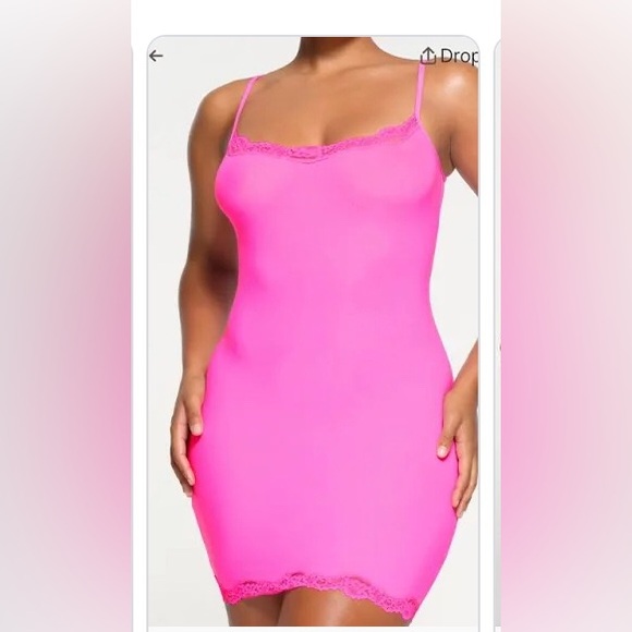 SKIMS Dresses & Skirts - SKIMS Fits Everybody Dress, Neon Orchid, size M, NWOT